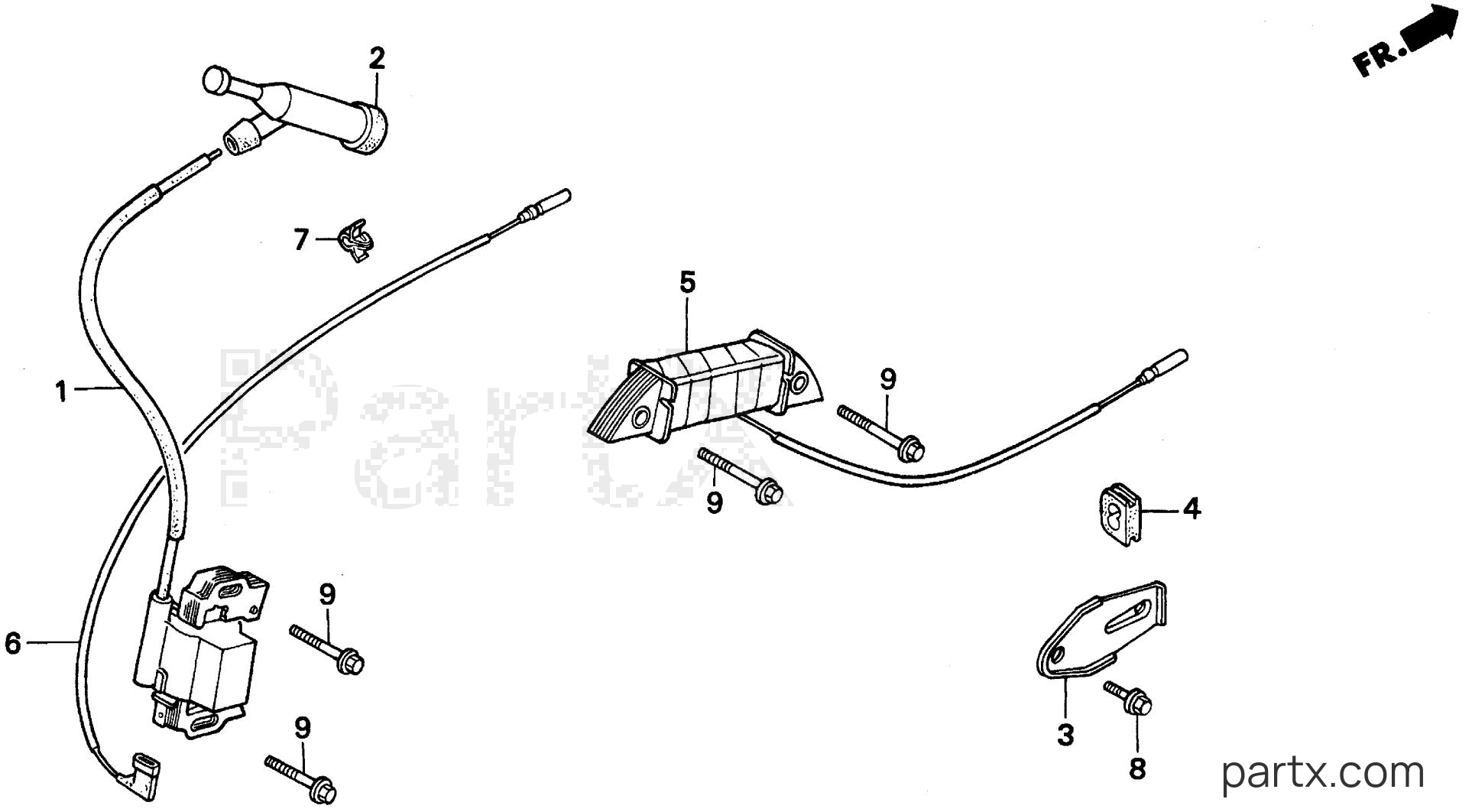 Honda EM3500X A - IGNITION COIL