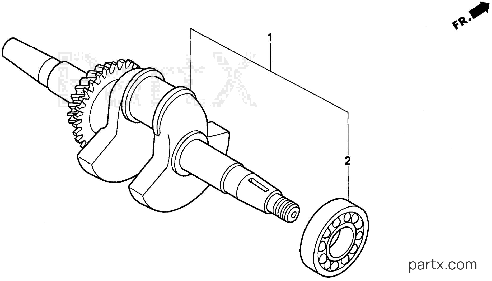 Honda EM3500SX A - CRANKSHAFT
