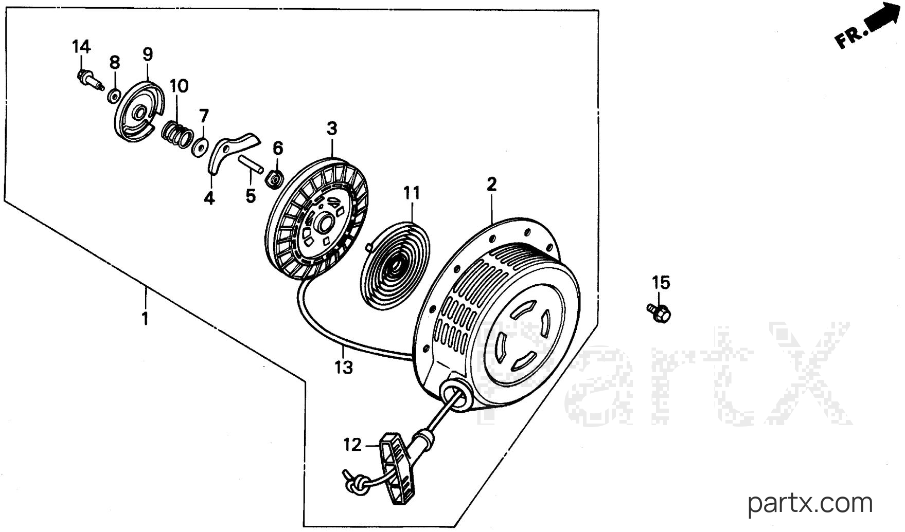 Honda EB3500X A - RECOIL STARTER