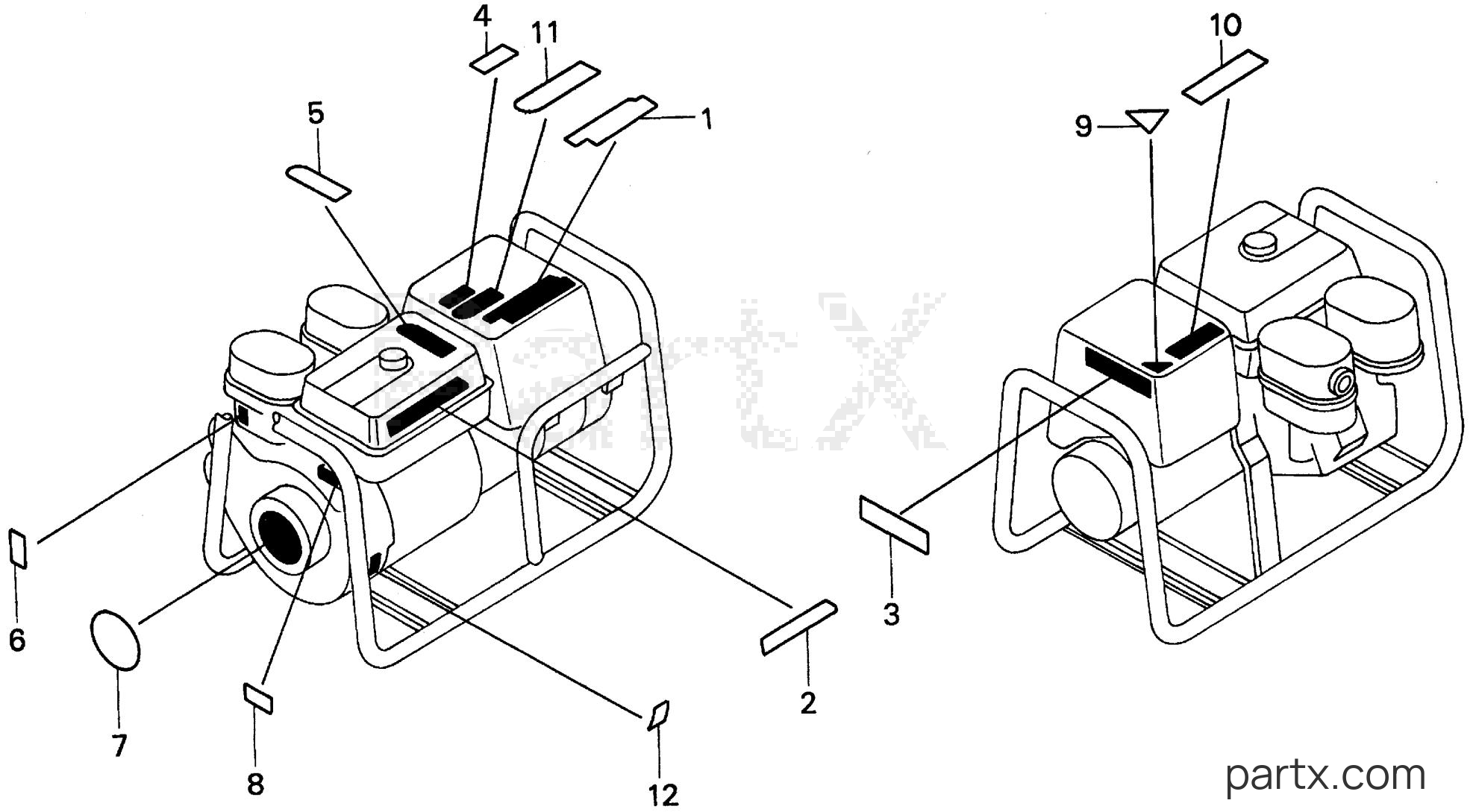 Honda EG3500X A - LABEL (EG)