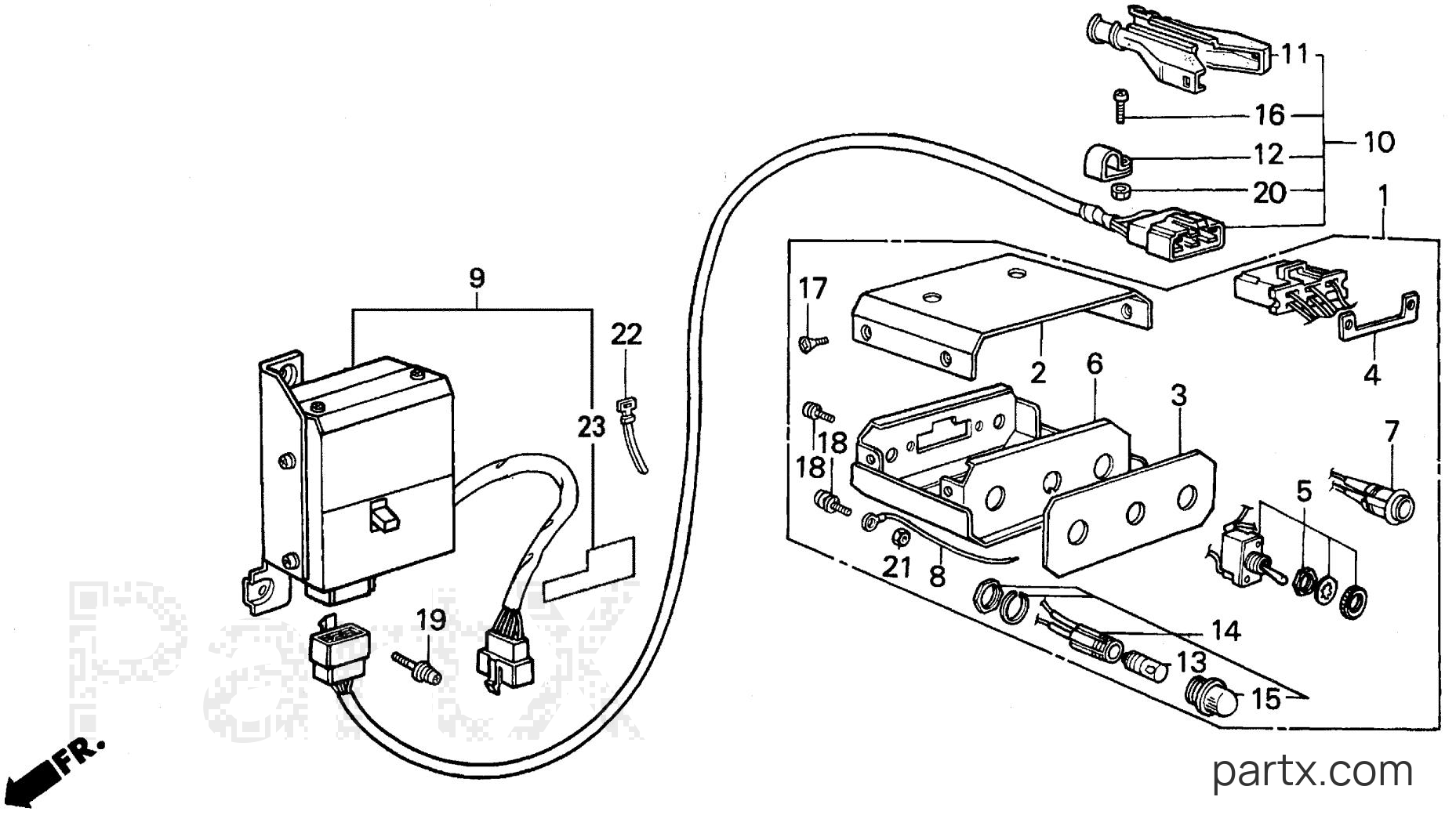 Honda EM3500SX A - SWITCH BOX (EM-SX)