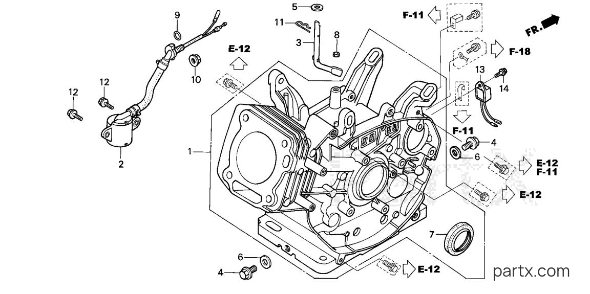 Honda EX3300SK1 A - CYLINDER