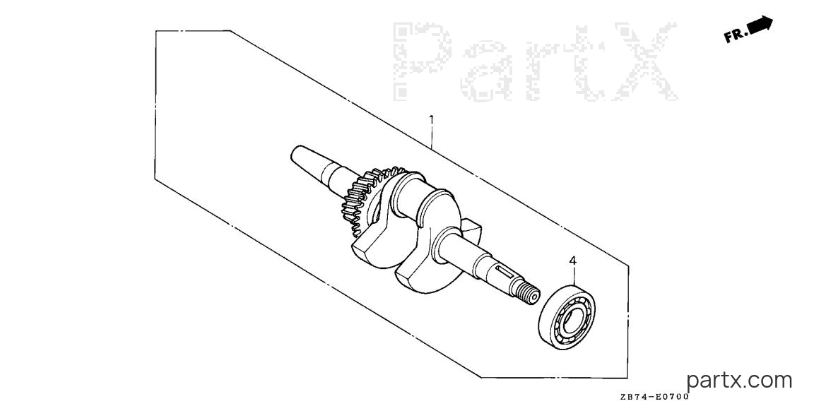 Honda EX3300SK1 A - CRANKSHAFT