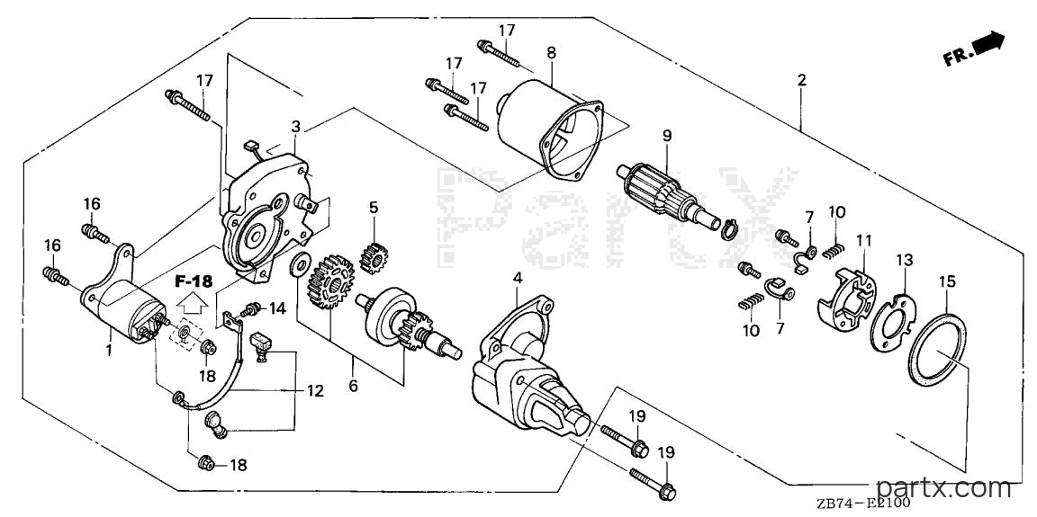 Honda EX3300S A - STARTER MOTOR