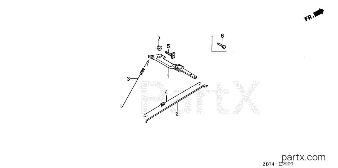 Honda EX3300S A - GOVERNOR ARM