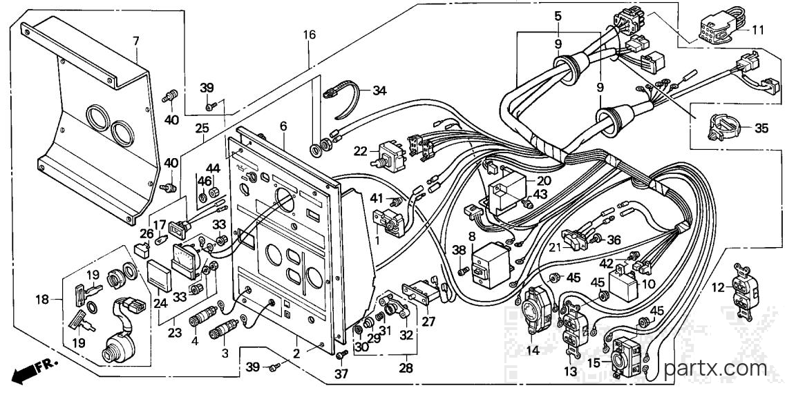 Honda EX3300S A - CONTROL PANEL