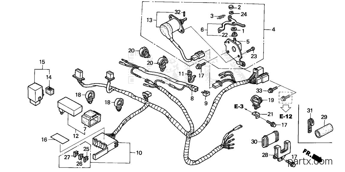 Honda EX3300SK1 A - AUTO THROTTLE - SUB WIRE HARNESS