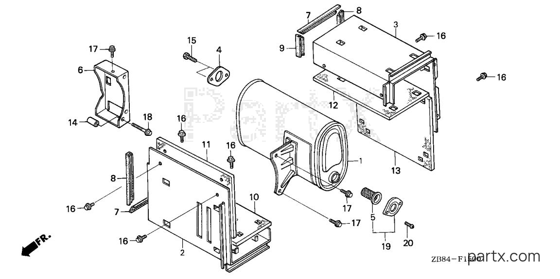 Honda EX4500S A - MUFFLER