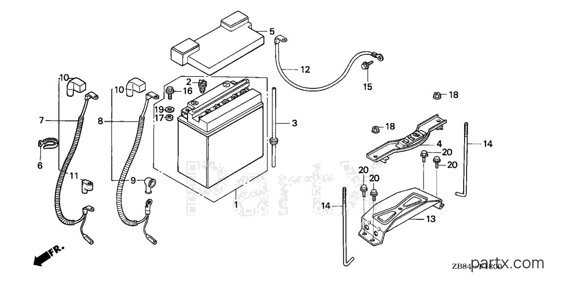 Honda EX4500S A - BATTERY