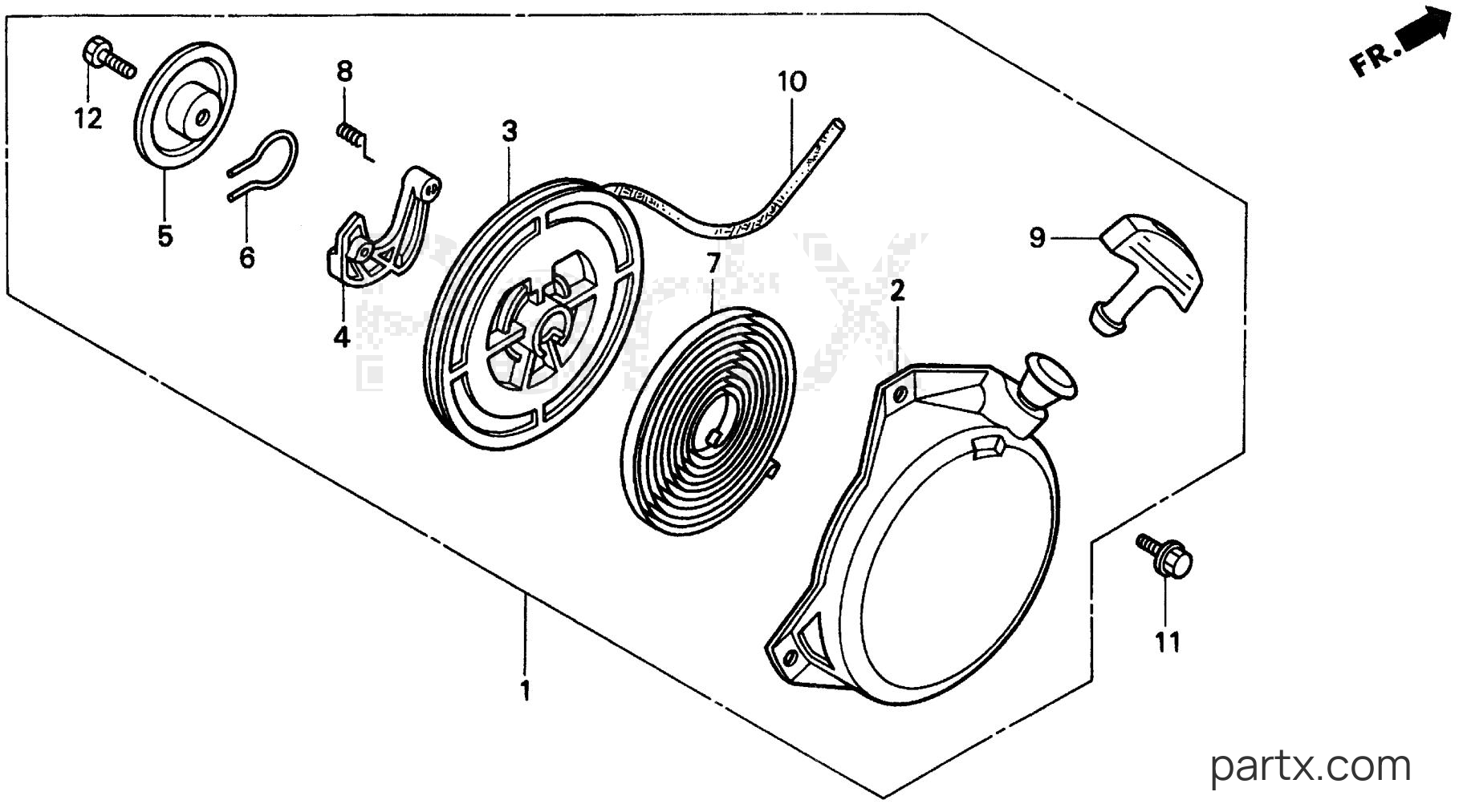 Honda EX1000 A - RECOIL STARTER (2)