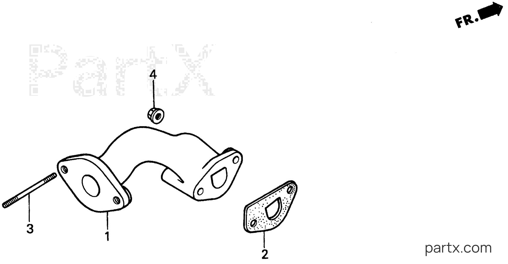 Honda EX1000 A - EXHAUST PIPE