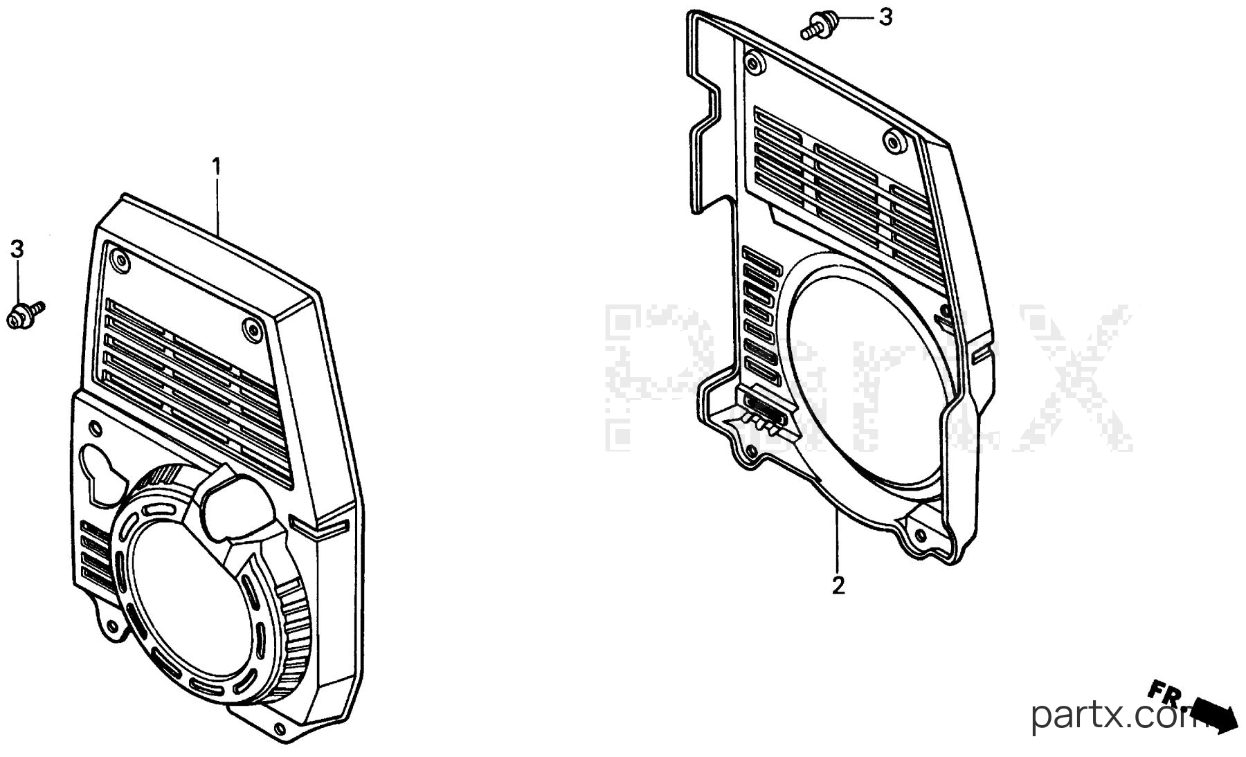 Honda EX1000 A2 - SIDE COVER