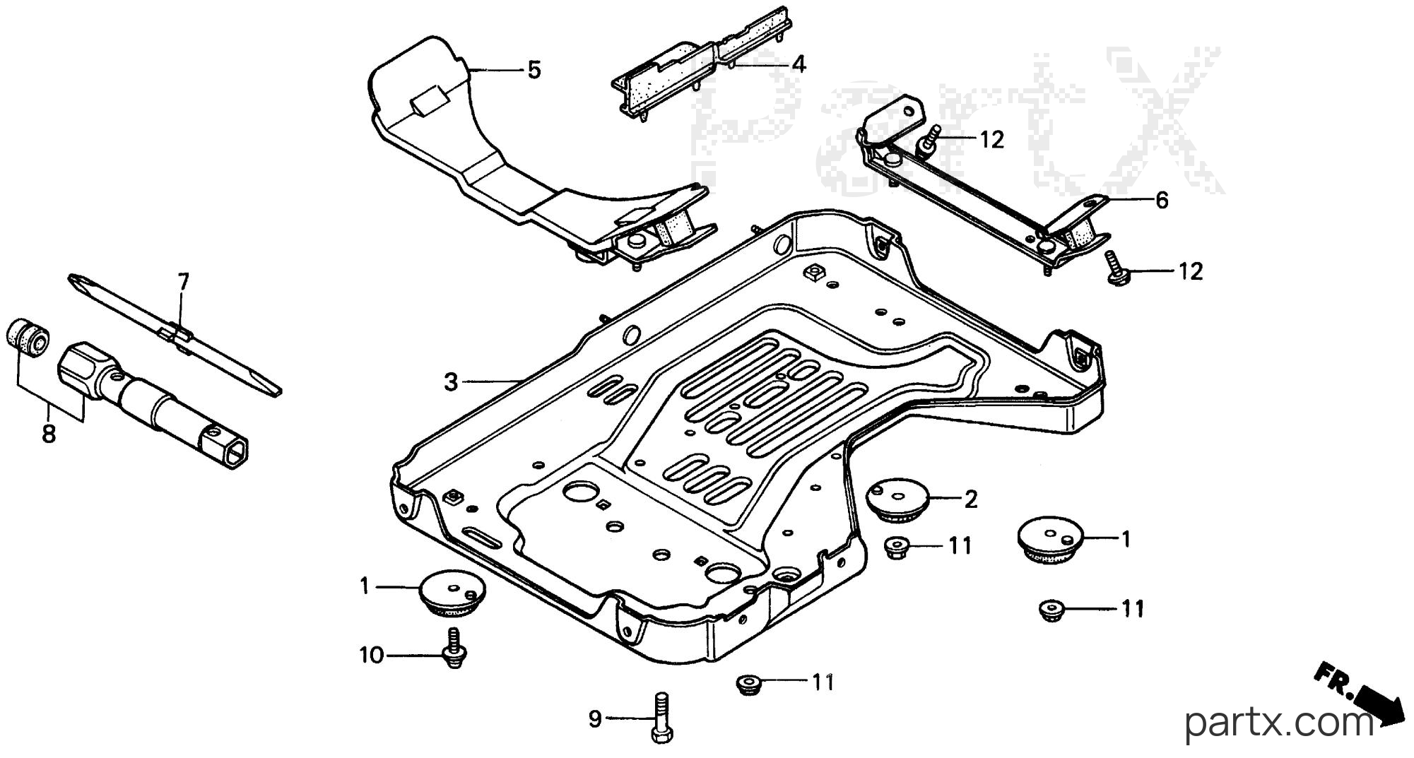 Honda EX1000 A - LOWER COVER