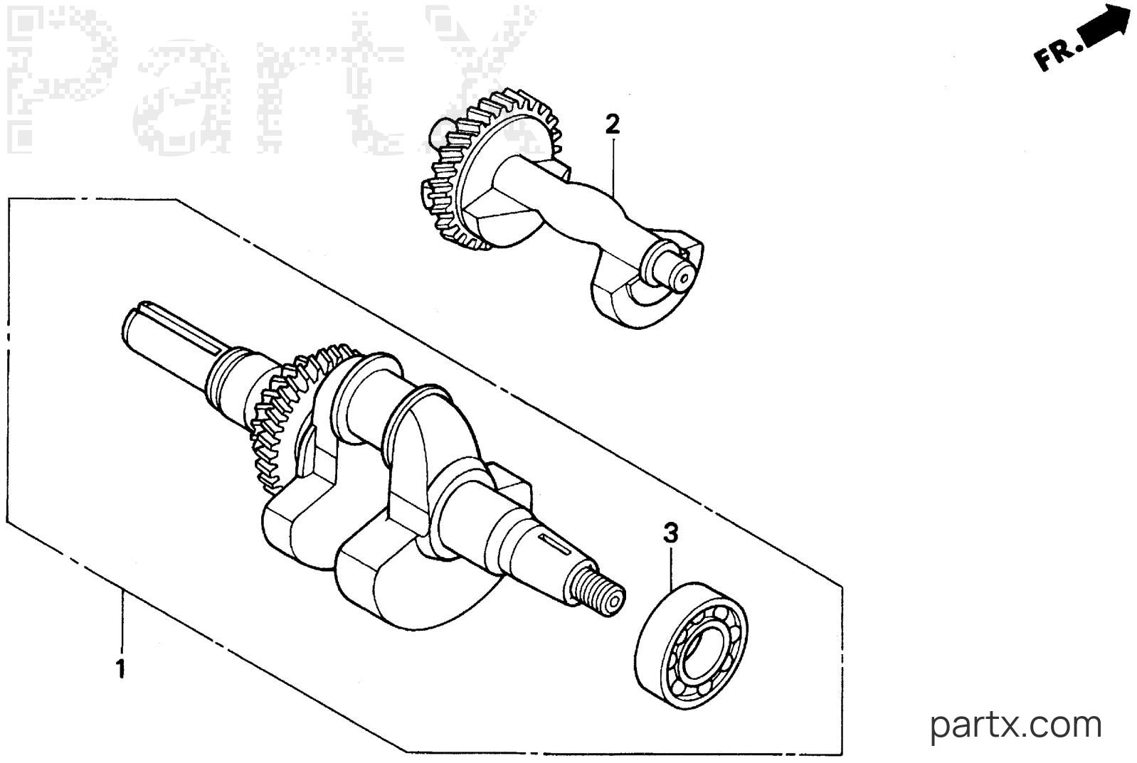 Honda EM5000SX A - CRANKSHAFT