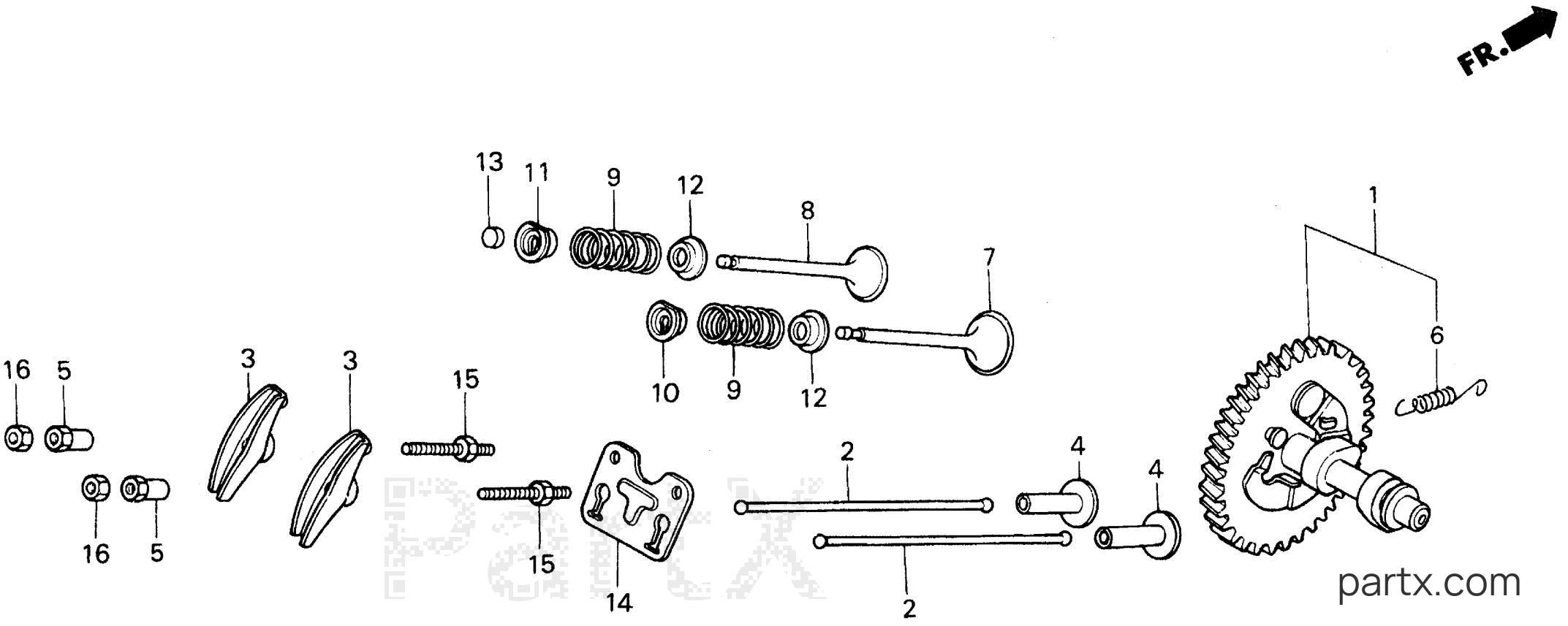 Honda EB5000X A - CAMSHAFT