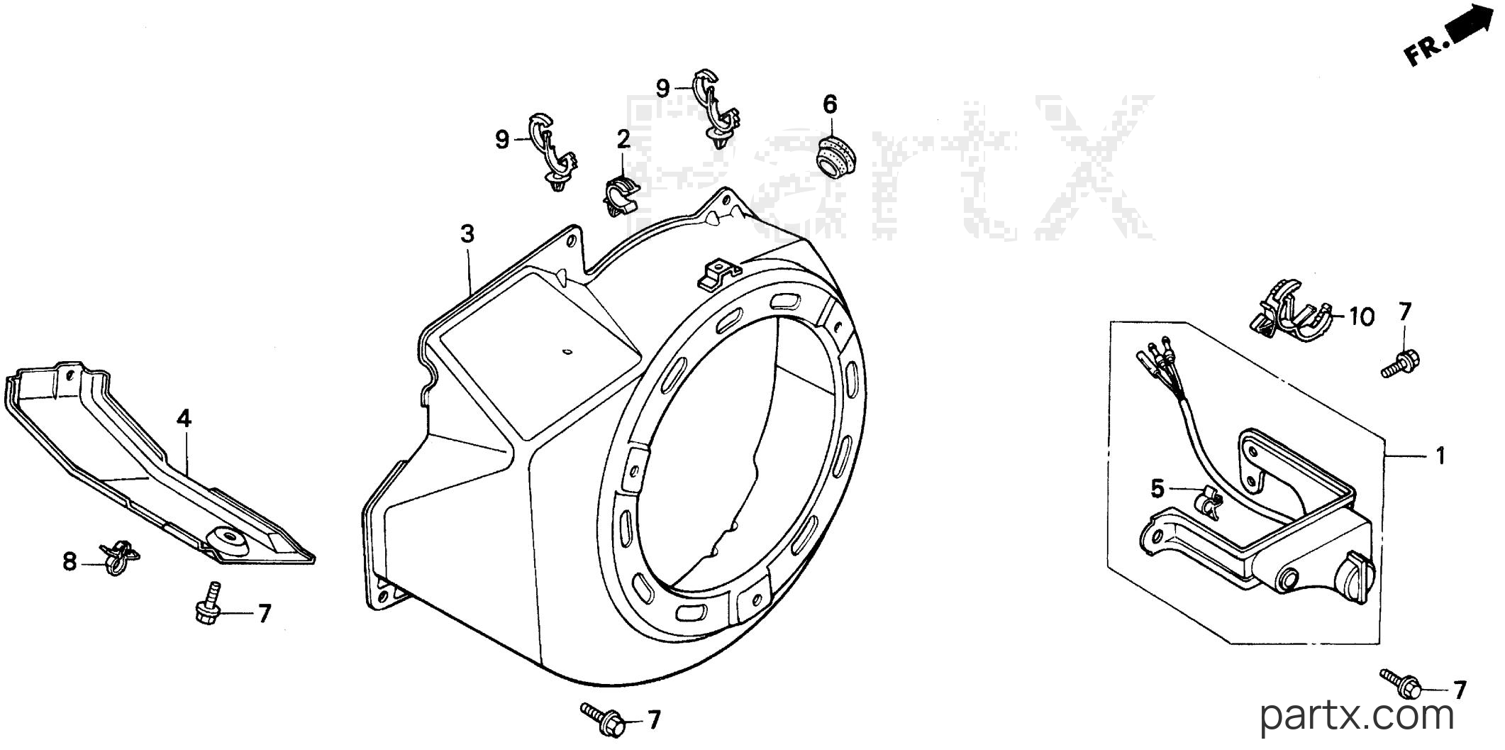 Honda EG5000X AR - FAN COVER