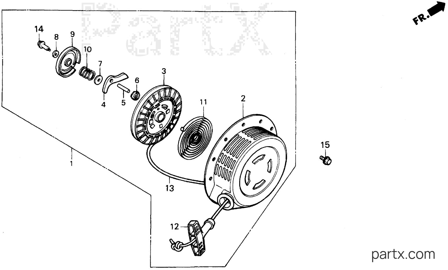 Honda EB5000X A - RECOIL STARTER