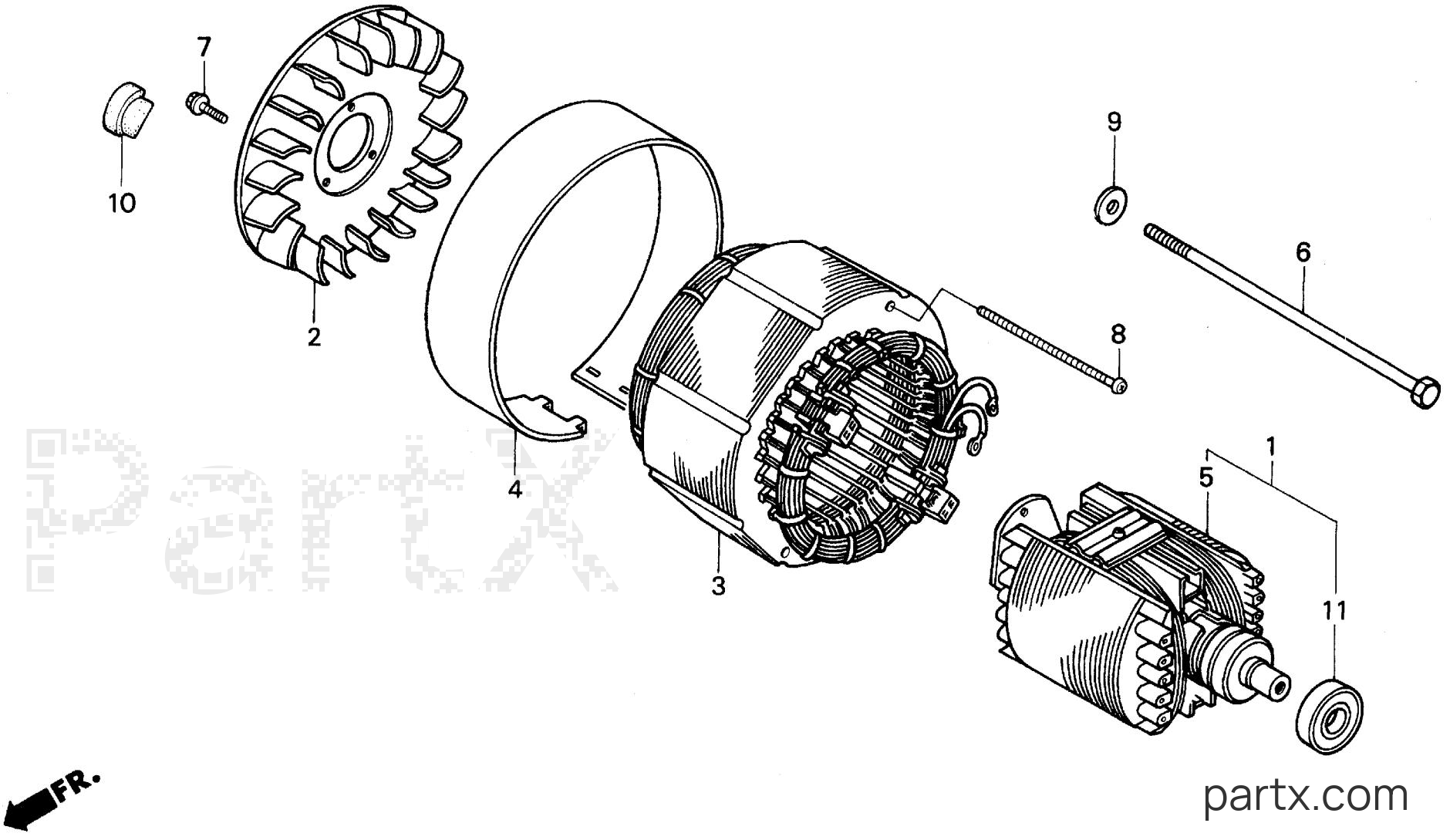 Honda EG5000X A - STATOR
