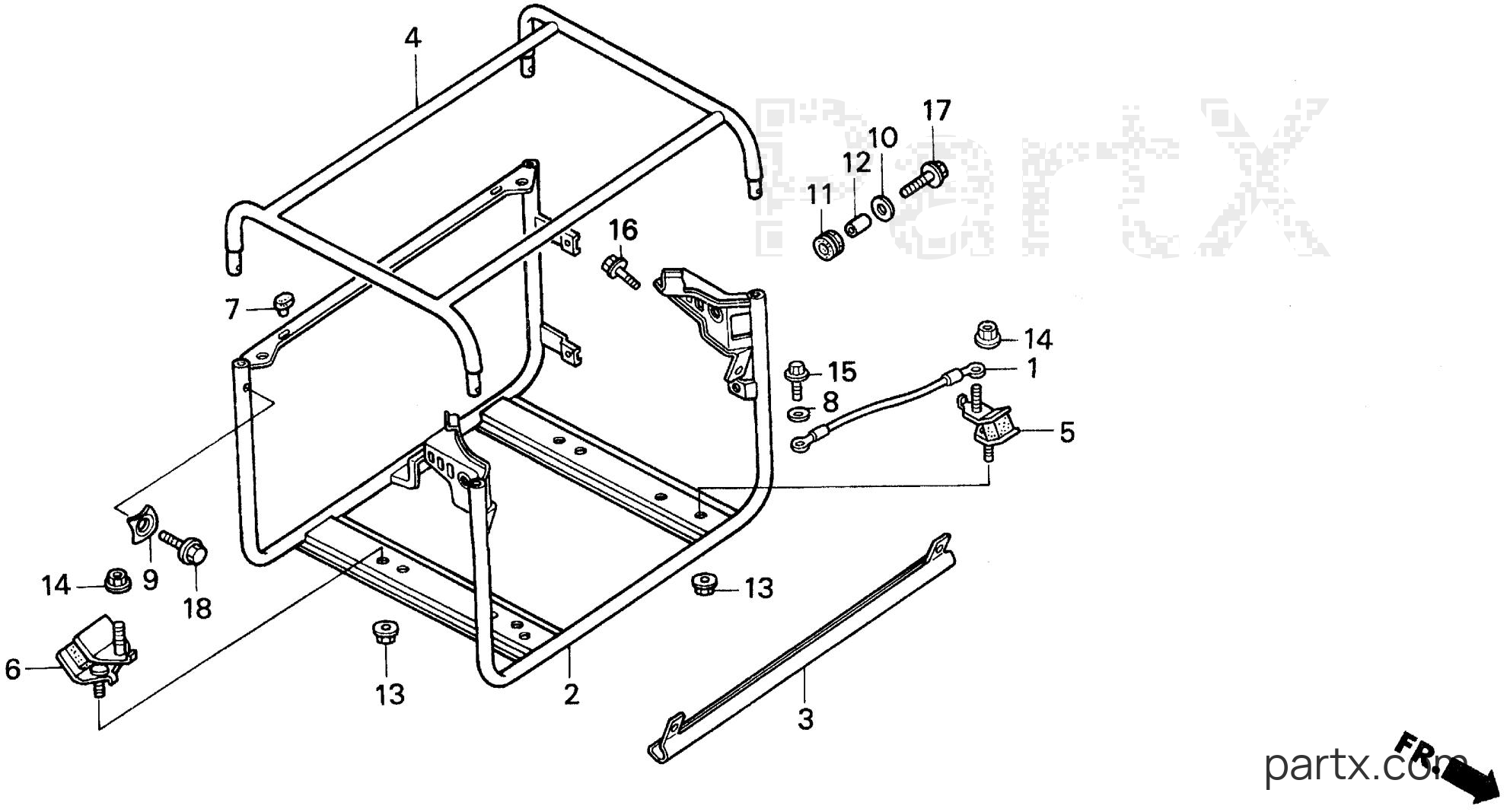 Honda EB5000X A - EM/EB FRAME