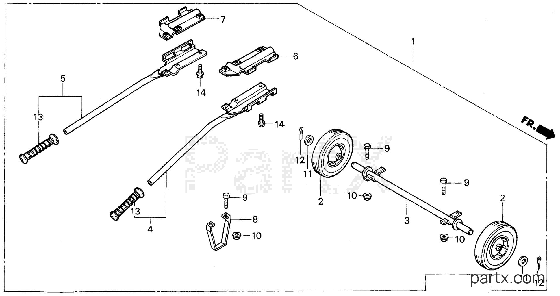 Honda EB5000X A - EM/EB WHEEL (2-WHEELS)