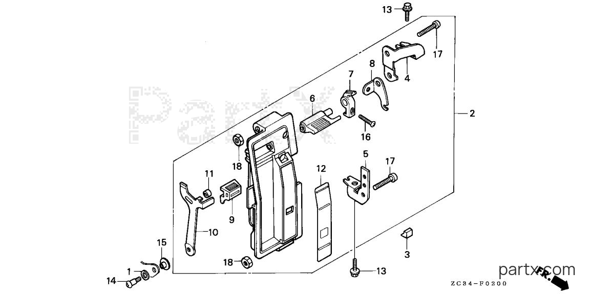 Honda EX350 A - CONTROL SWITCH