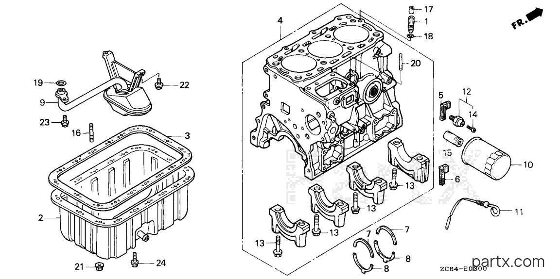 Honda EB12D A - CYLINDER