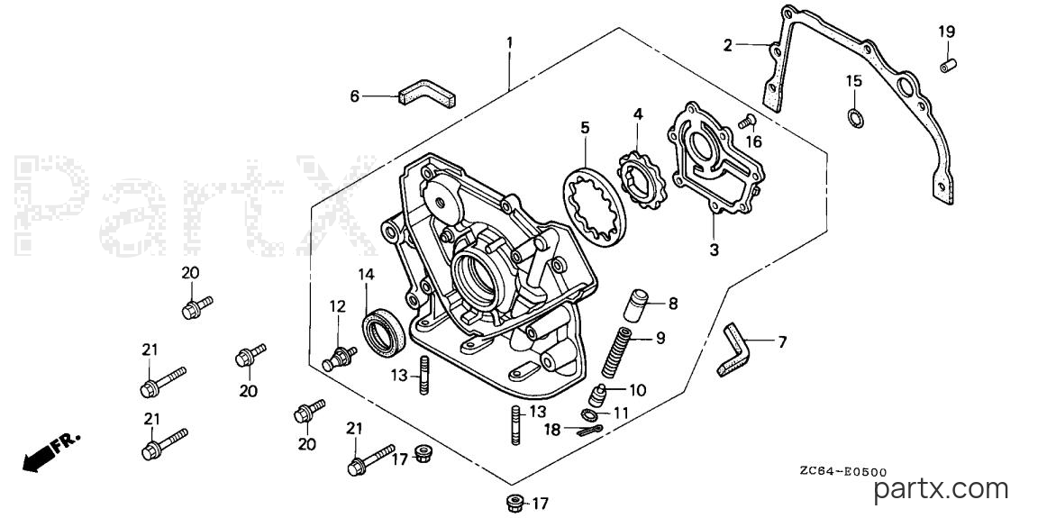 Honda EB12D AG - OIL PUMP