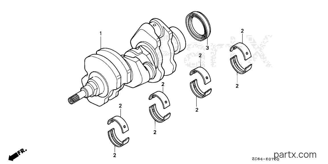 Honda EB12D AG - CRANKSHAFT