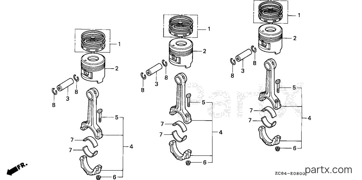 Honda EB12D A - PISTON