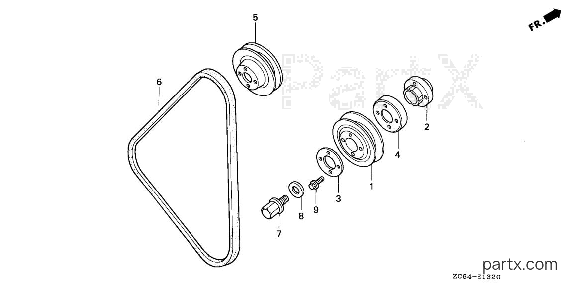 Honda EB12D A - PULLEY