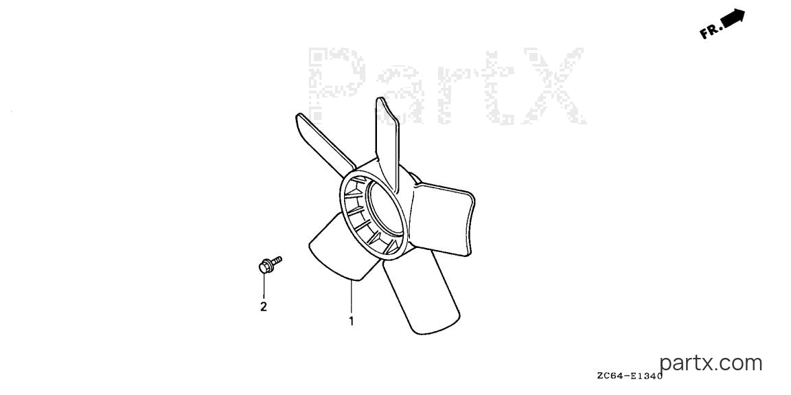 Honda EB12D A - COOLING FAN