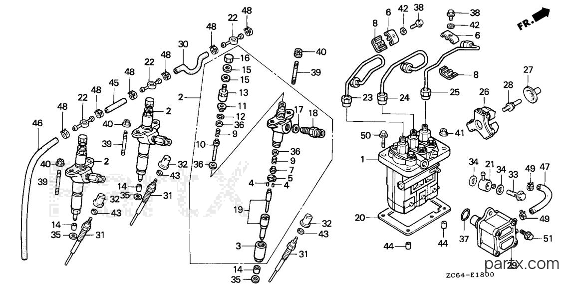 Honda EB12D AG - FUEL INJECTION PUMP
