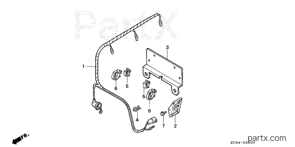 Honda EB12D A - GLOW PLUG CABLE