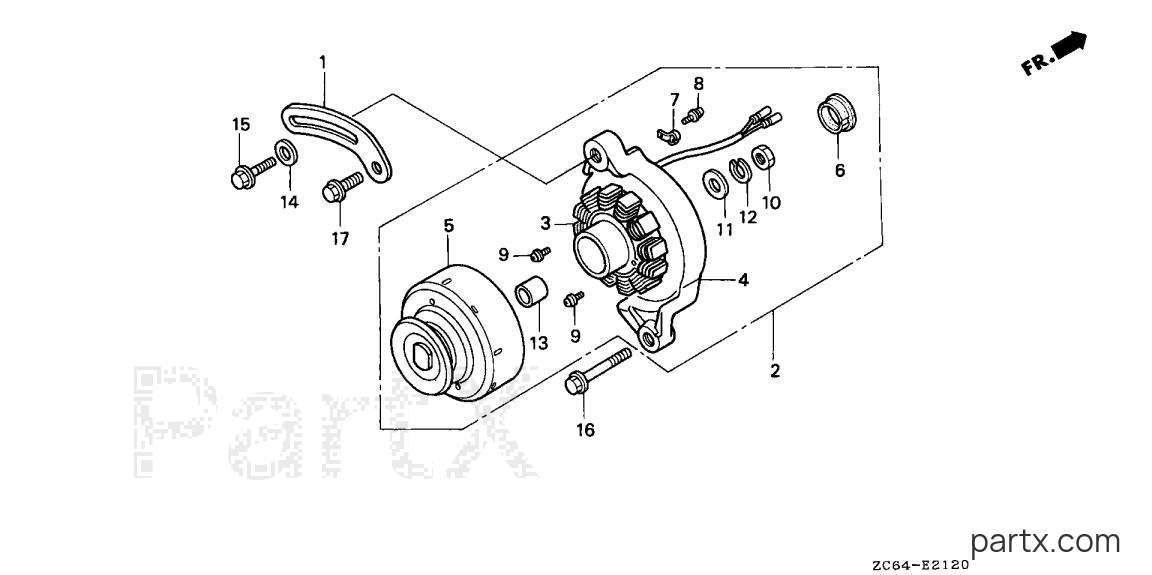 Honda EB12D AG - ALTERNATOR