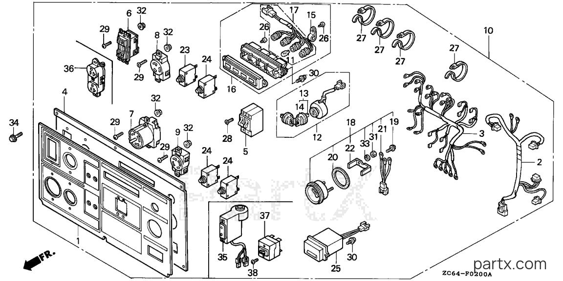 Honda EB12D AG - CONTROL PANEL (1)