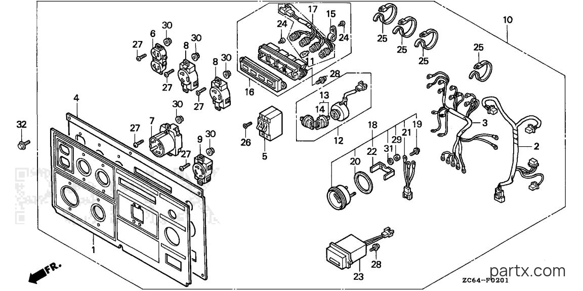 Honda EB12D A - CONTROL PANEL (2)