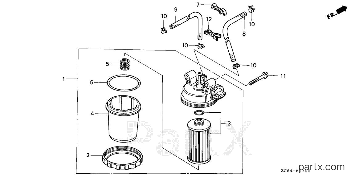 Honda EB12D AG - FUEL FILTER