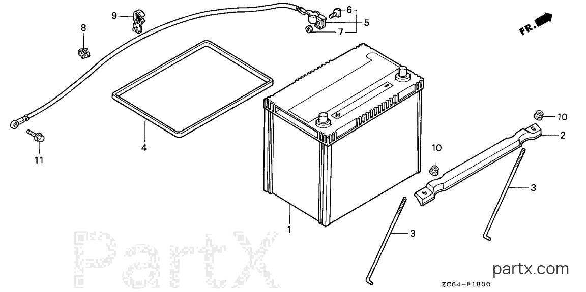 Honda EB12D AG - BATTERY