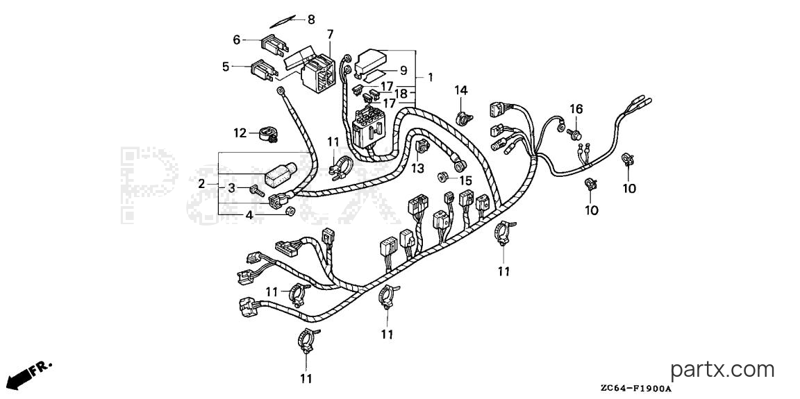 Honda EB12D A - WIRE HARNESS