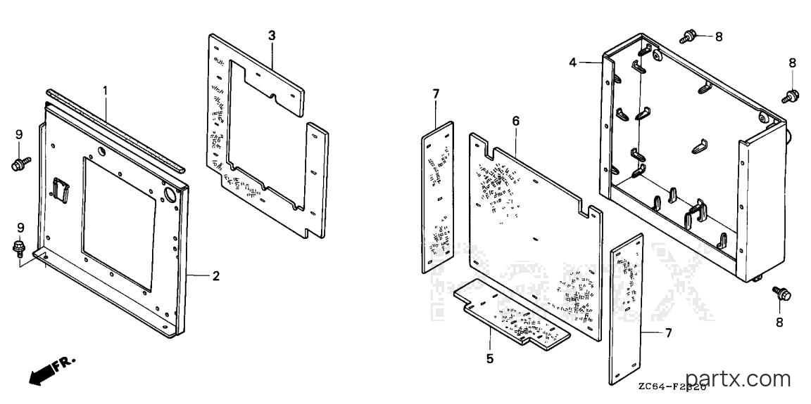 Honda EB12D AG - REAR COVER