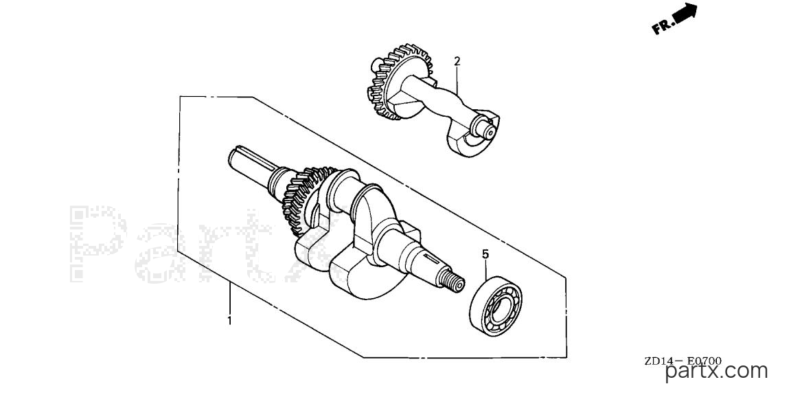 Honda EB6500SX A - CRANKSHAFT