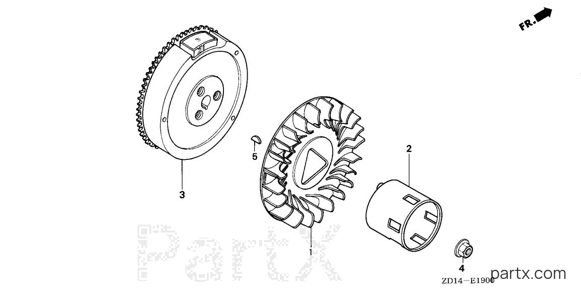 Honda EB6500SX A - FLYWHEEL
