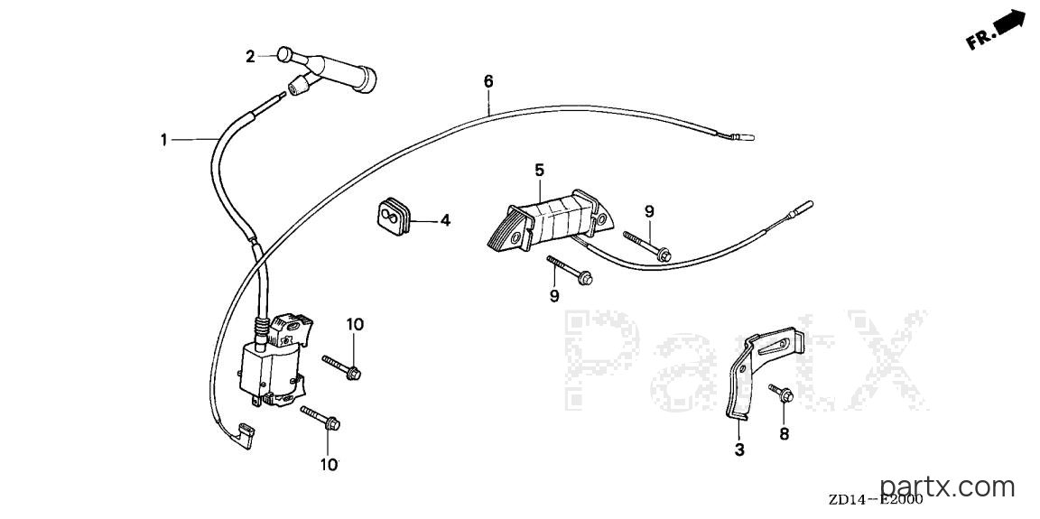 Honda EB6500SX A - IGNITION COIL
