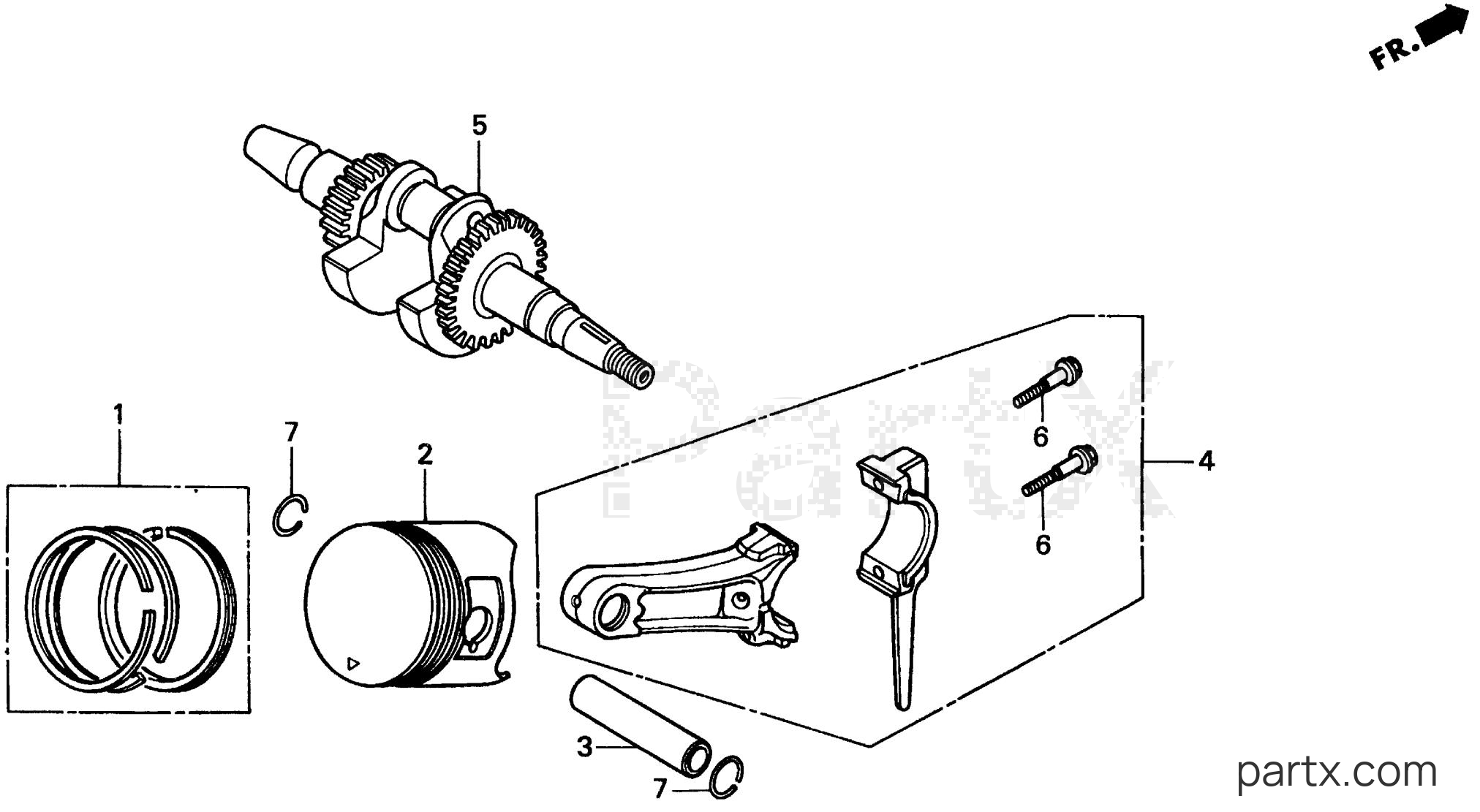Honda EZ1400 A - CRANKSHAFT