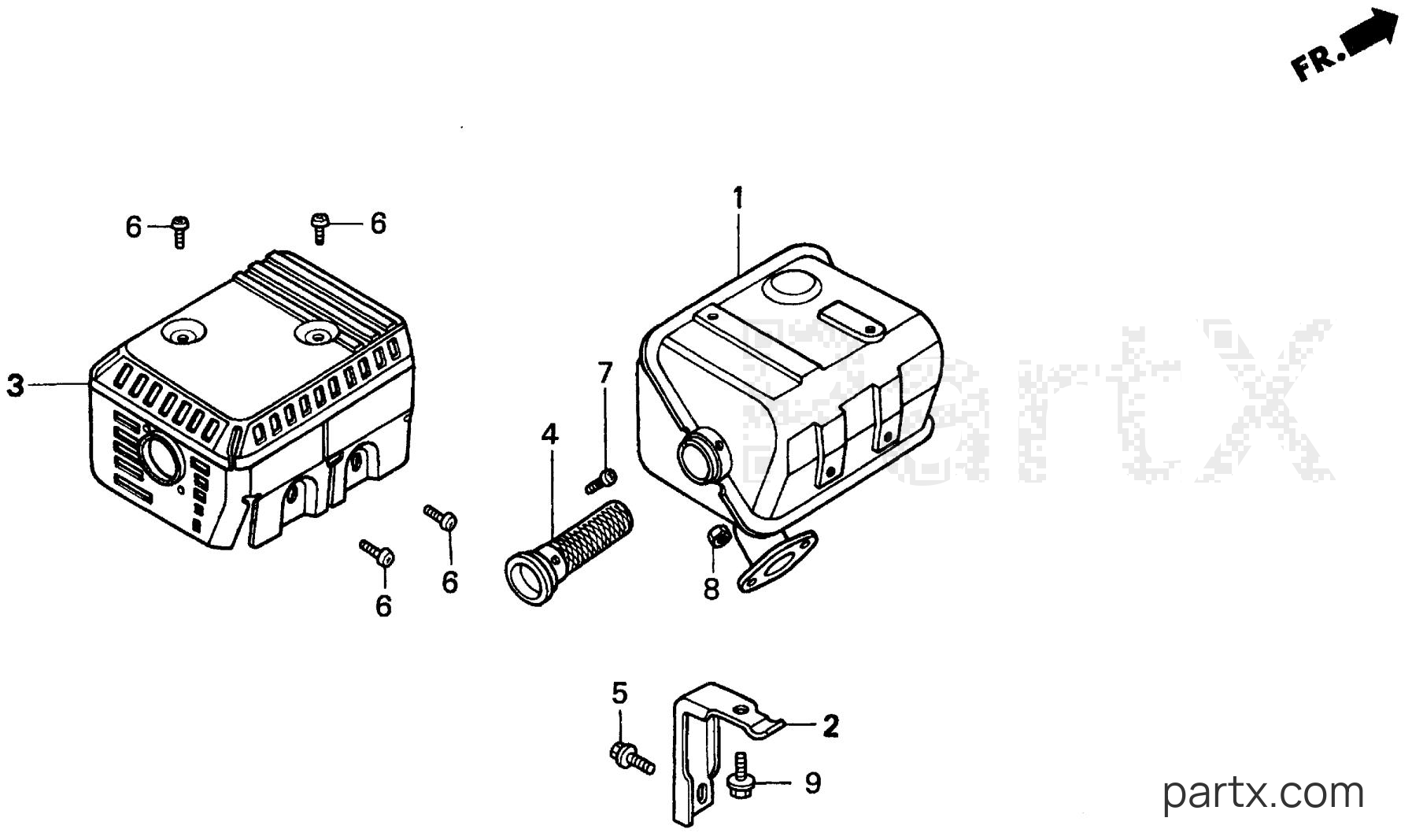 Honda EZ1400 A - MUFFLER