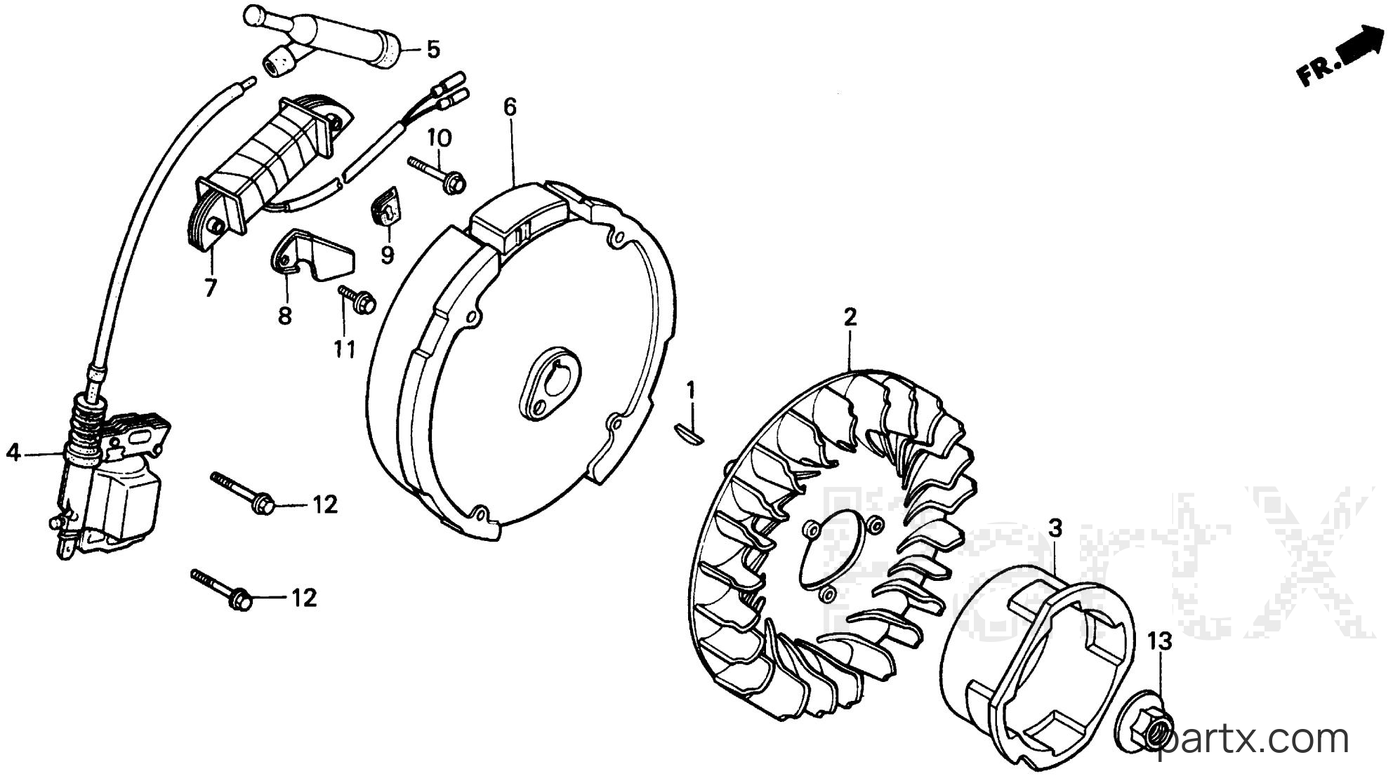 Honda EZ1400 A - FLYWHEEL