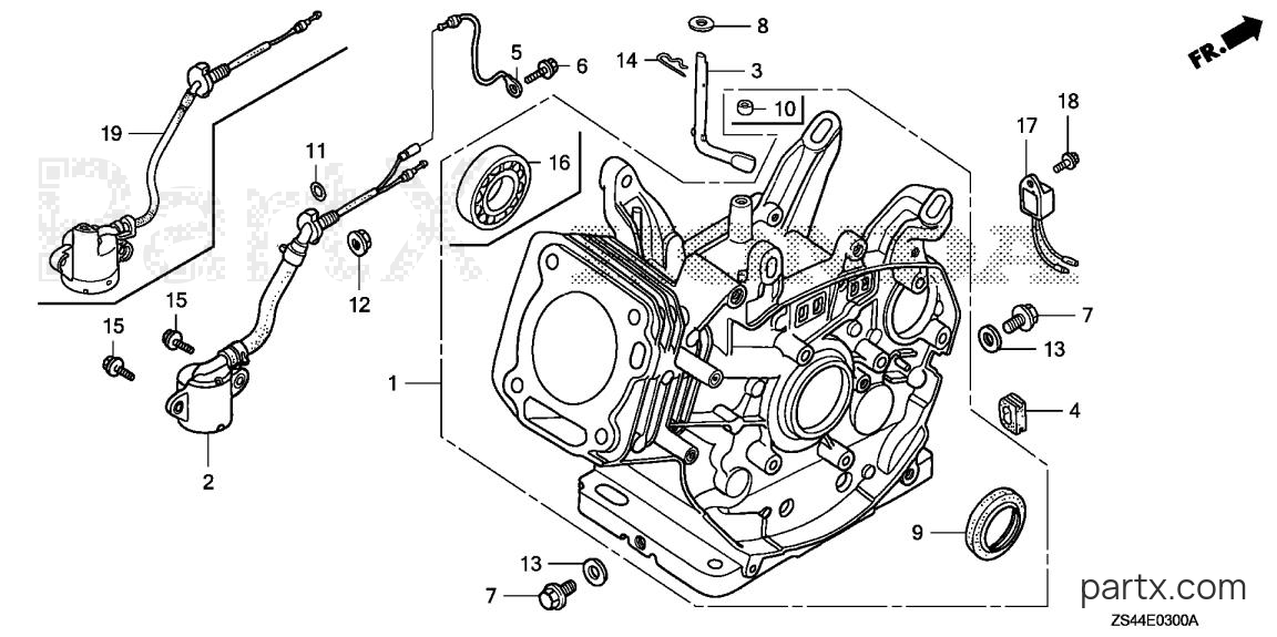 Honda EZ3500 A - CYLINDER