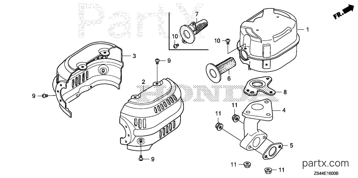 Honda EZ3500 A - MUFFLER