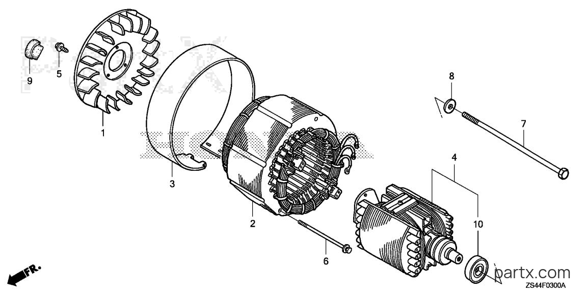 Honda EZ5000 A - STATOR