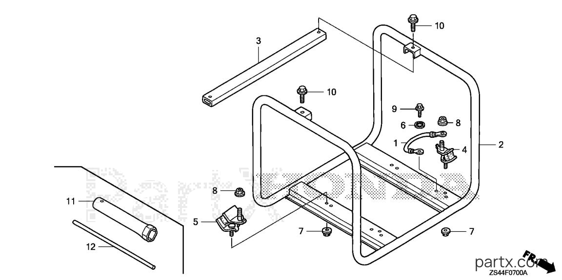 Honda EZ3500 A - FRAME - TOOL